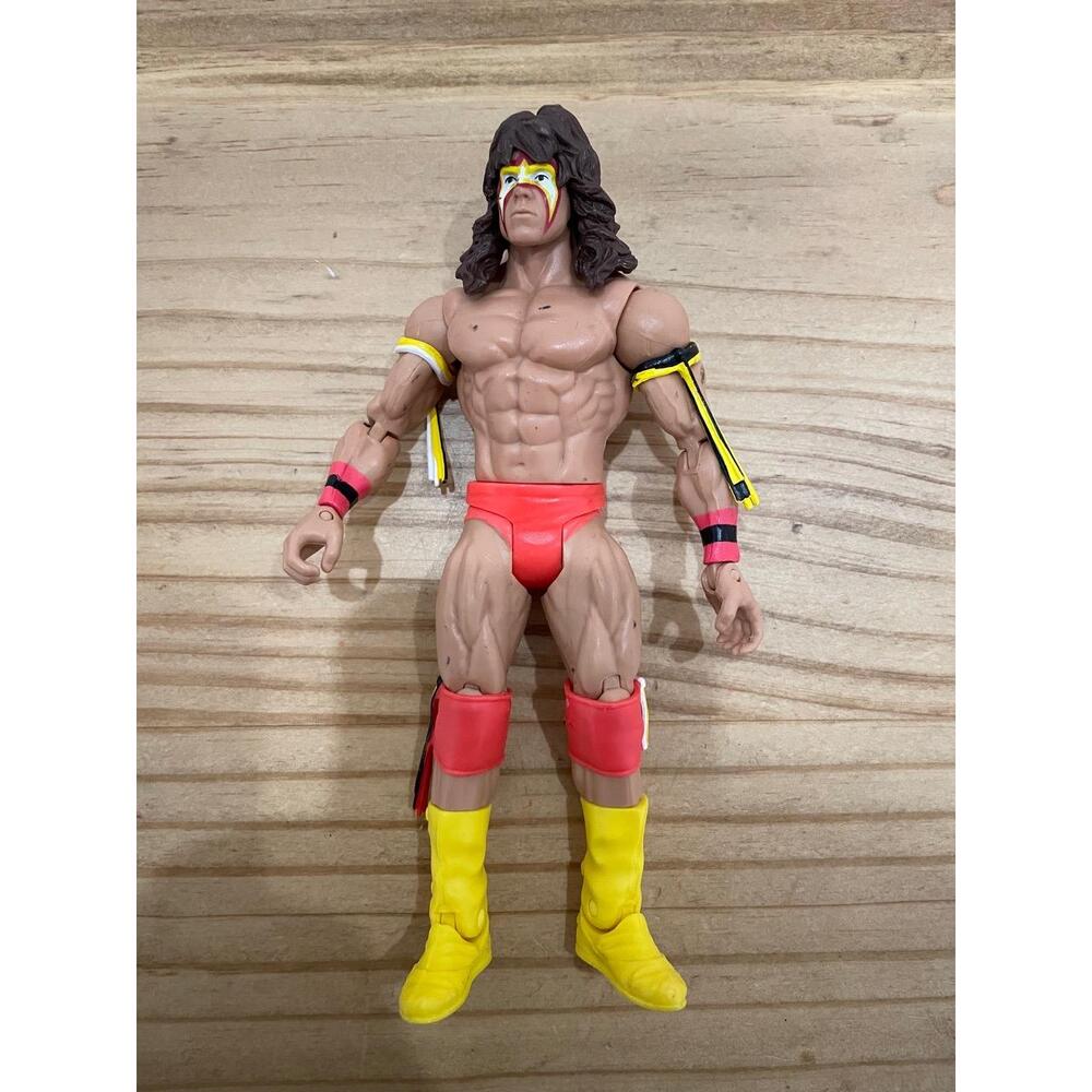 Mattel WWE Ultimate Warrior Basic Series 144 Loose Action Figure Red Yellow